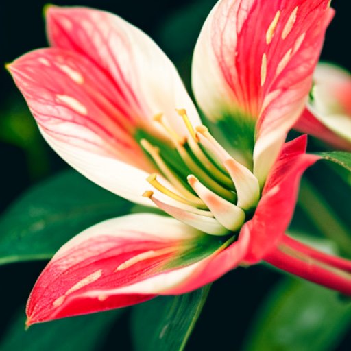 Цветущий шлумбергера с яркими цветами в красных, розовых, белых и лососевых оттенках на фоне теплого интерьера.