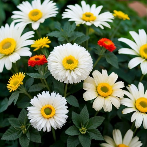 Яркий сад с цветущими хризантемами и методами размножения.