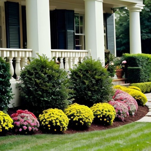 Цветущий сад с гиацинтами, белыми цветами, инструментами и ярким ландшафтом.