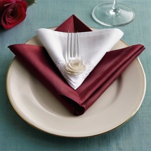 Элегантно накрытый стол с изысканными бумажными салфетками в разных стилях и сезонными украшениями.