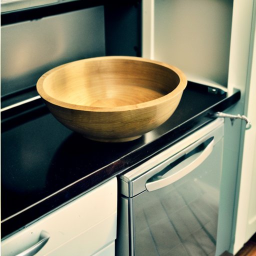 Чистая кухня с фруктами, закрытой мусоркой и свежим воздухом.