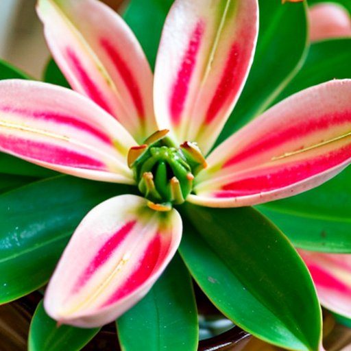 Цветущий рождественский кактус в ярком помещении с инструментами для садоводства и черенками.