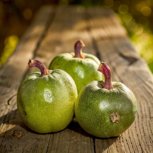 Яркая натюрморт с плодами фейхоа на деревянном столе.