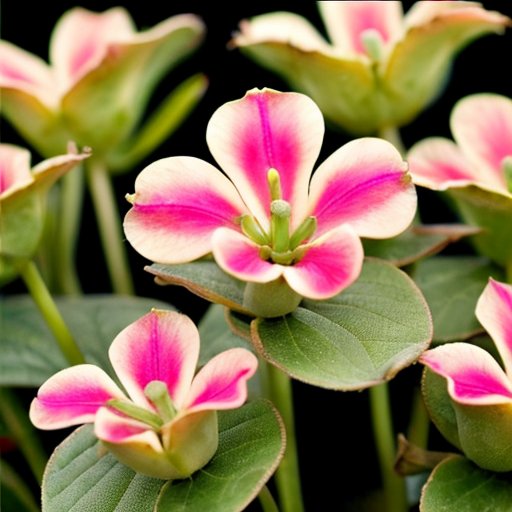 Адений в разных стадиях роста: от семян до цветущего растения в декоративном горшке.