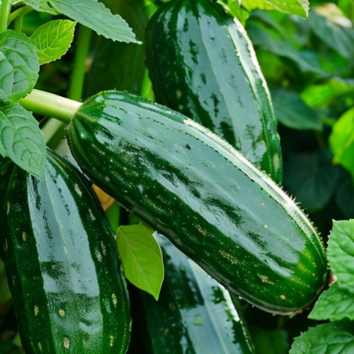 Организованная теплица с здоровыми огурцами и яркими зелеными листьями.