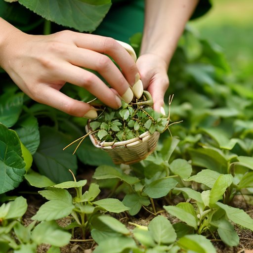 Зеленое поле с фенугреком, фермер собирает листья на фоне разнообразных ландшафтов Европы, Азии и Африки.