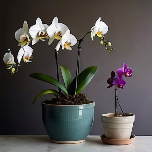 Организованное рабочее место для пересадки орхидей.