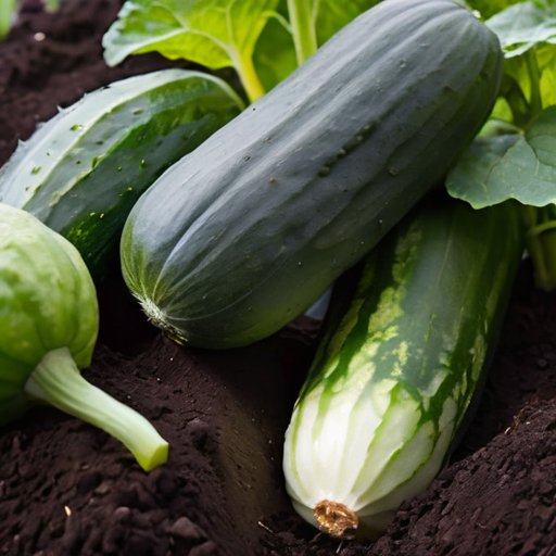 Солнечный овощной сад с крепкими огурцами, органическими удобрениями и минералами.