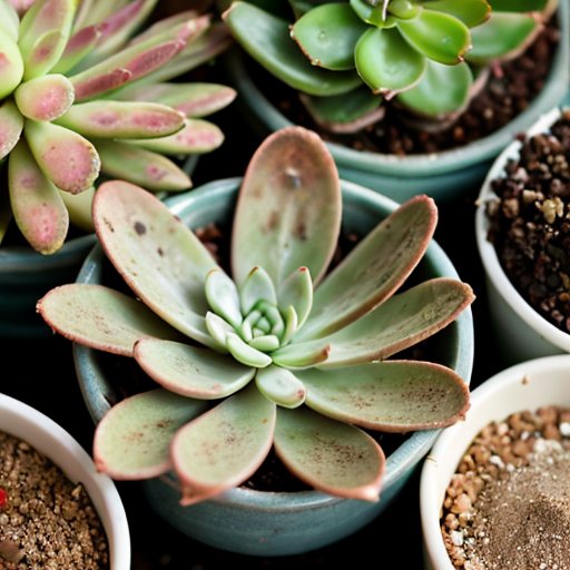 Слойчатая смесь для растения нефрит (Crassula ovata) с песком, перлитом и органическими веществами.