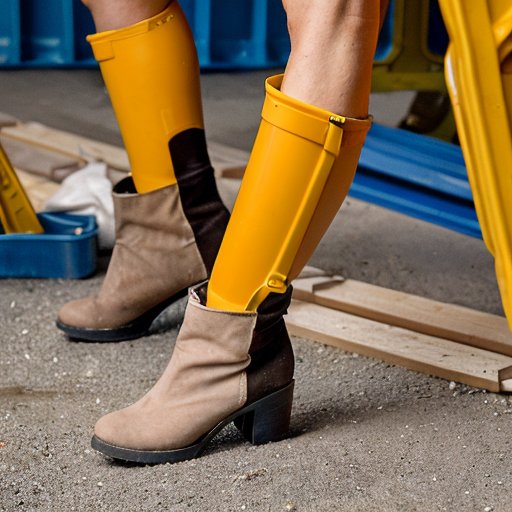 Современная строительная площадка с установкой сухой стяжки, легкие панели, утеплитель, инструменты.