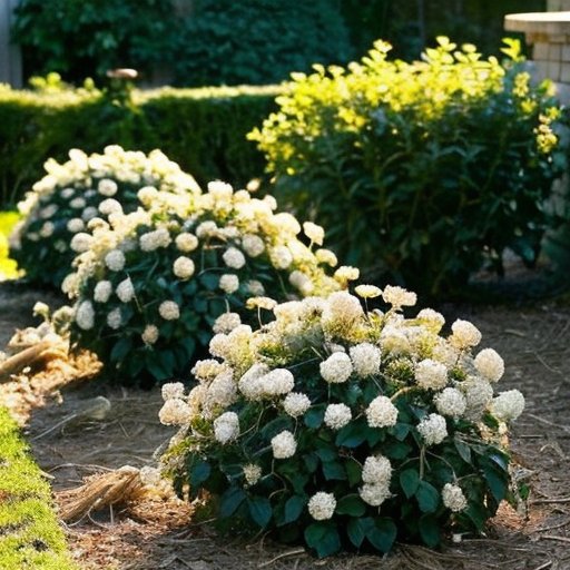 Зимнее укрытие для ежевики в саду с инструментом.