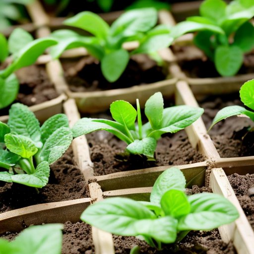 Зеленый гороховый сад с этапами роста, аккуратные ряды, здоровая почва и подпорки.