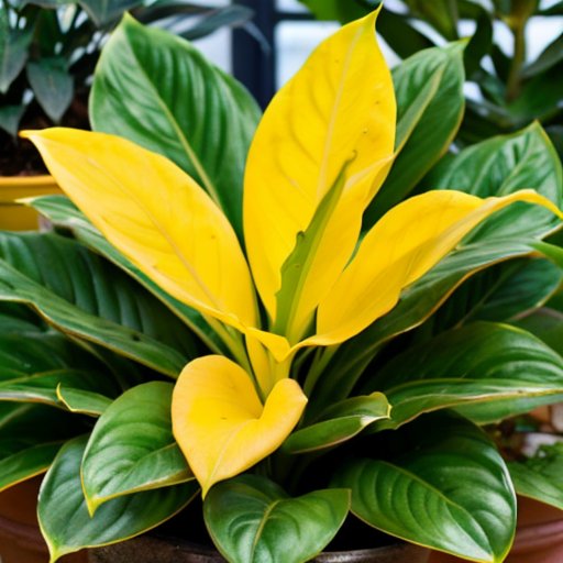 Яркий внутренний сад с здоровыми растениями имбиря в горшках, солнечное окно и садовые инструменты.